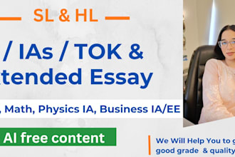 do urgent ib extended essay, ia, ee, hl and sl