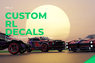 design your professional rocket league decal