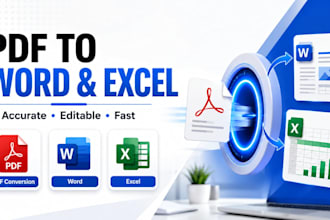 convert PDF to editable word and excel files