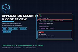 perform code review, mobile and desktop app security audit