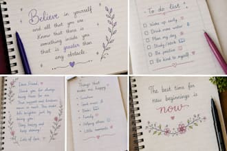 create beautiful handwritten notes letters and quotes