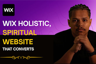 design wix spiritual website, wellness website, meditation website wix website