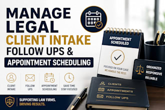 manage legal client intake follow ups and appointment scheduling