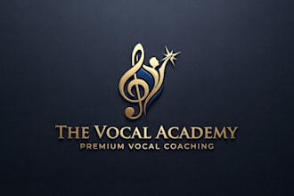 design a professional vocal lessons logo for your brand