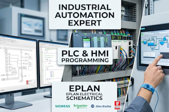 develop plc, hmi programs and eplan electrical schematics