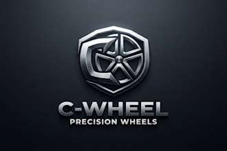 design a powerful wheel logo for your brand