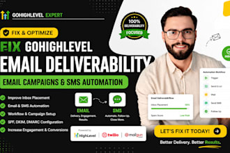 fix gohighlevel email deliverability ghl setup email sms automation