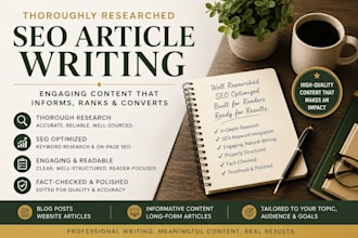 write a thoroughly researched SEO article