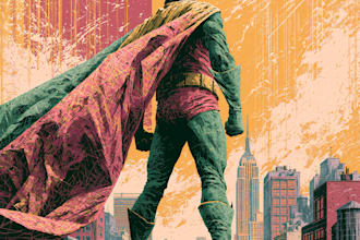 create dynamic superhero comic art for your story
