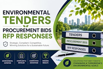 prepare environmental tenders, procurement bids