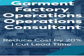 provide garment factory operations and cost optimization consulting