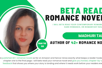 beta read your contemporary romance, dark romance, or romantasy novel