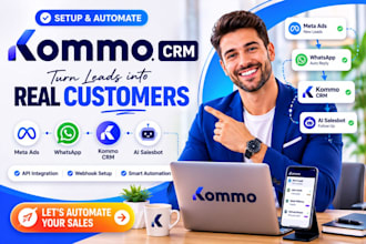 komo kommo CRM respond io meta tiktok ads whatsapp business API ai salesbot