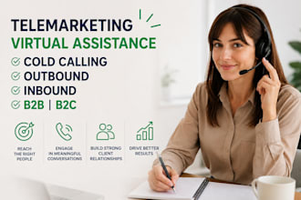 b2b b2c cold calling, real estate telemarketing, french VA appointment setting