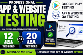 12 tester 20 tester google play 12 app 20 app tester qa testing website testing