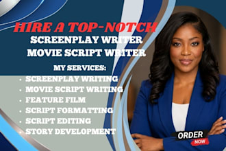 write movie script screenplay screenwriting feature film movie script writing