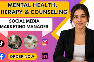 be your social media marketing manager for mental health, therapy and counseling