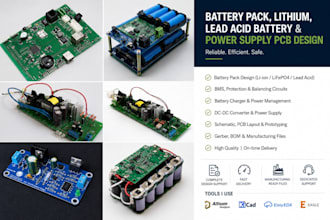 design battery pack lead acid battery lithium battery design power supply pcb