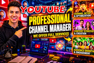 be your trusted youtube channel manager and SEO expert