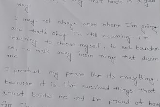 write clean and elegant handwriting