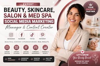 do beauty skincare salon med spa social media marketing manager, content creator