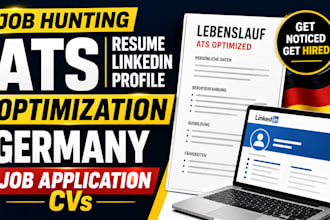 job hunting ats resume linkedln profile optimization germany job application cvs
