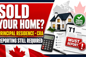report canada principal residence exemption home sale cra t1
