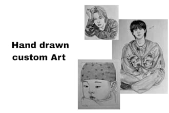 draw semi realistic portrait from your photo