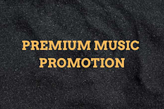 do premium music promotion for your song