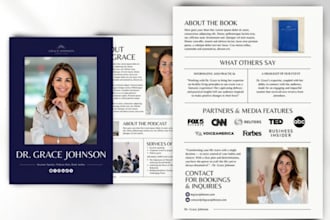 design author epk, author media kit, book lunch epk, author one sheet, press kit