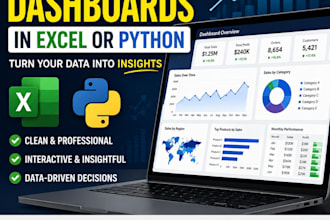 create interactive dashboards in excel or python for your data