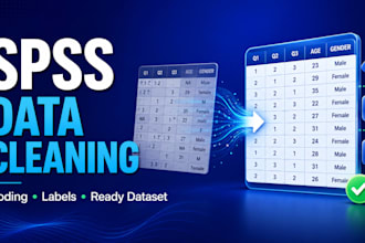 clean and code survey statistical data in spss with data preparation