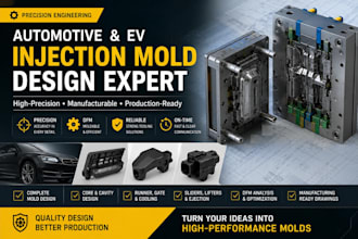design precision automotive and ev injection molds for manufacturing