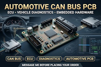design custom automotive can bus pcb for ecu and vehicle diagnostics