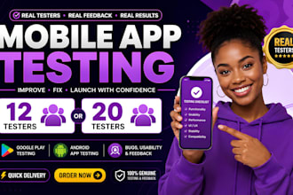 12 testers 20 testers 12 app testers mobile app 12 testers google play 20 tester