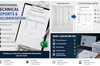 professional technical reports and documentation