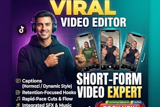 do viral short form editing for tiktok, instagram reels, and youtube shorts