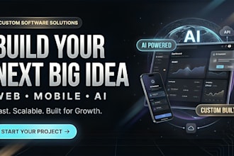 develop ai apps, ai saas, ai website and ai bots