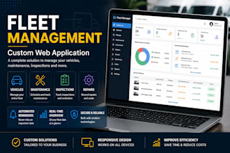 develop a custom fleet management web application