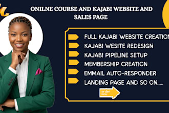 build your kajabi CRM with a professional website and funnel
