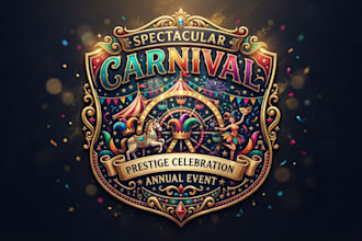 design a colorful carnival logo for your event
