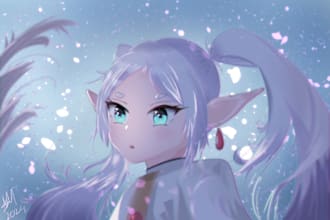 do basic to intermediate level anime art