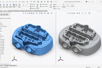 do reverse engineering stl file repair and scan to cad conversion from scan data