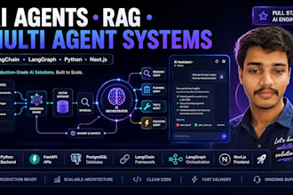 build ai agents, rag chatbots and multi agent systems
