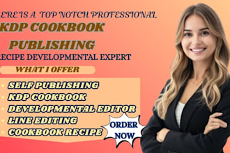 do classic recipe developmental line edit self publish KDP cookbook