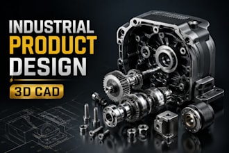 design industrial products and mechanical parts with 3d cad