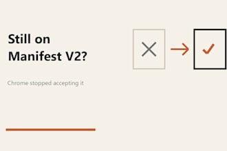 migrate your chrome extension from manifest v2 to v3