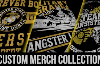 design a custom merchandise collection for your brand