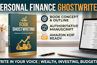 ghostwrite or write book and ebooks on personal finance, investing and budgeting