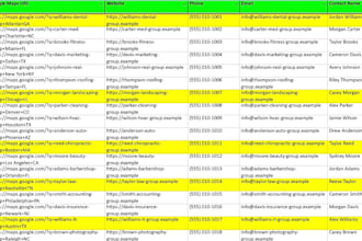 build targeted b2b prospect lists and business leads